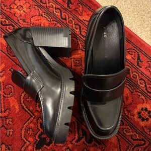 Madden Girl Black Chunky Loafers